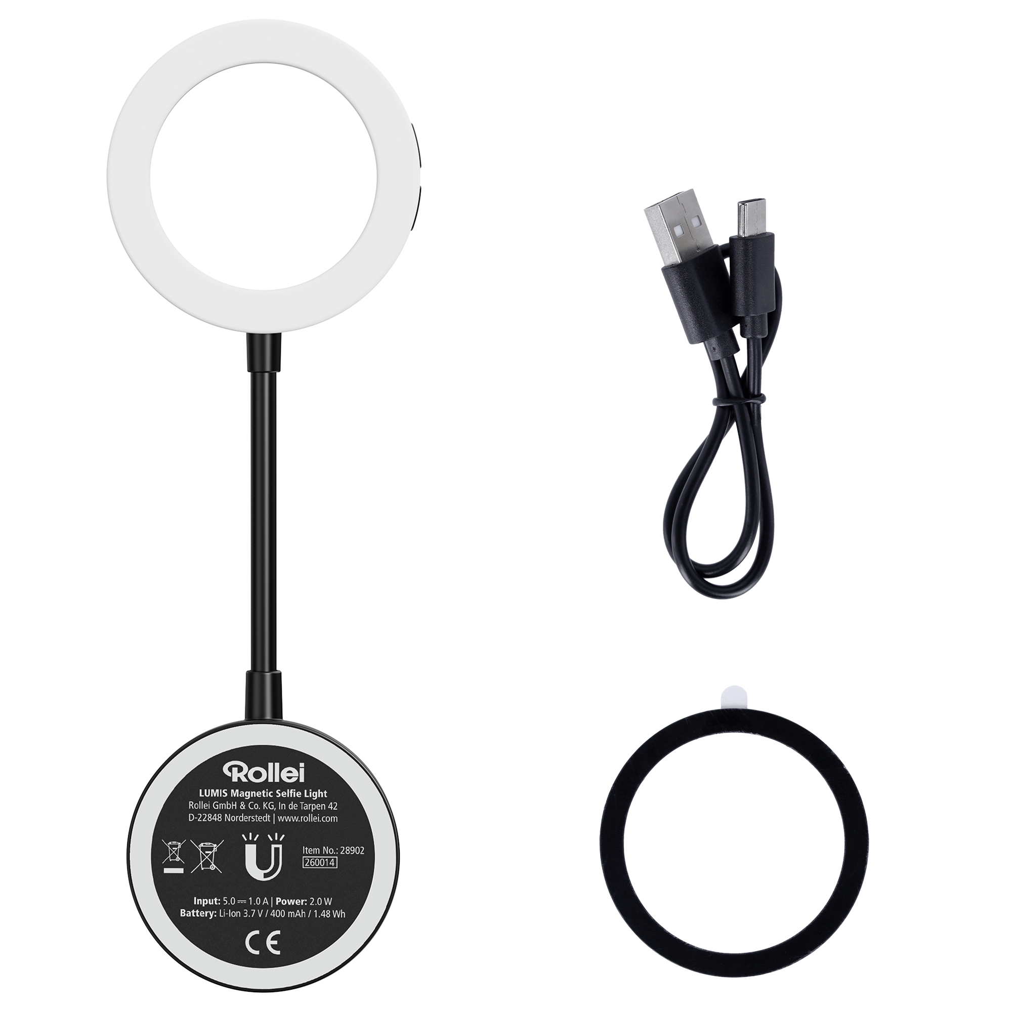 LUMIS Magnetisches LED-Ringlicht für Selfies